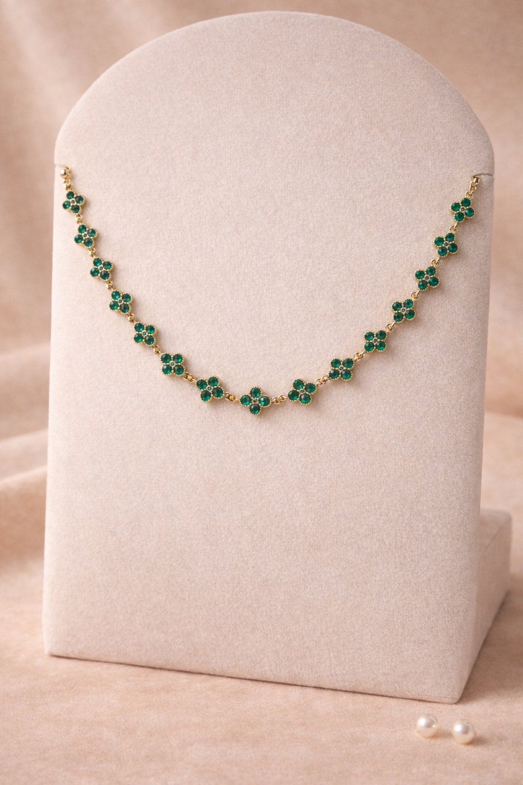 Collier Trèfles Vert