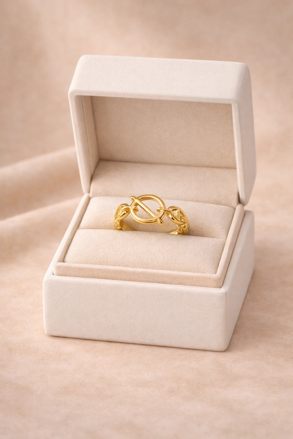 Bague réglable Étreinte Or