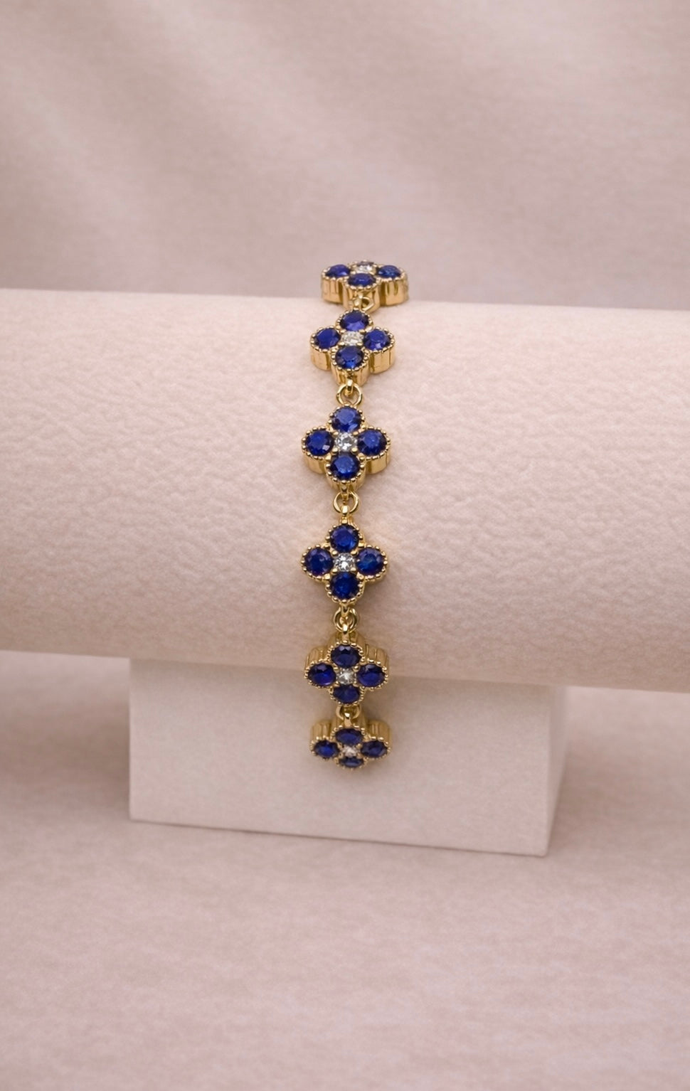 Bracelet Trèfles Bleu