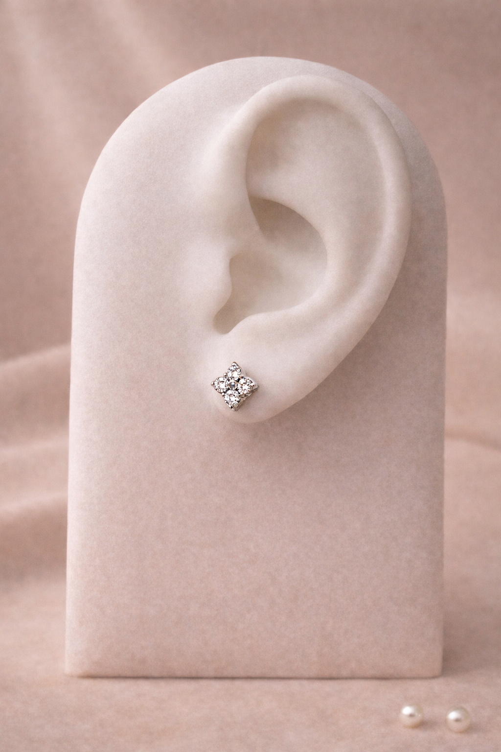Boucle Forme Précieuse Argenté