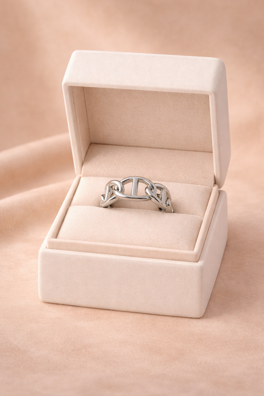 Bague réglable Harmonie Argentée