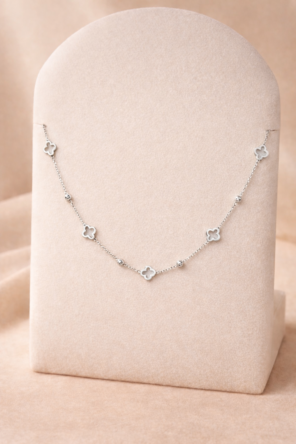 Collier Trèfle Argenté
